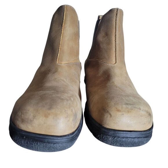 Mellow Walk Maddy Chelsea Pull On Boots Women's Size 10 Tan Composite Toe Safety - Picture 4 of 11